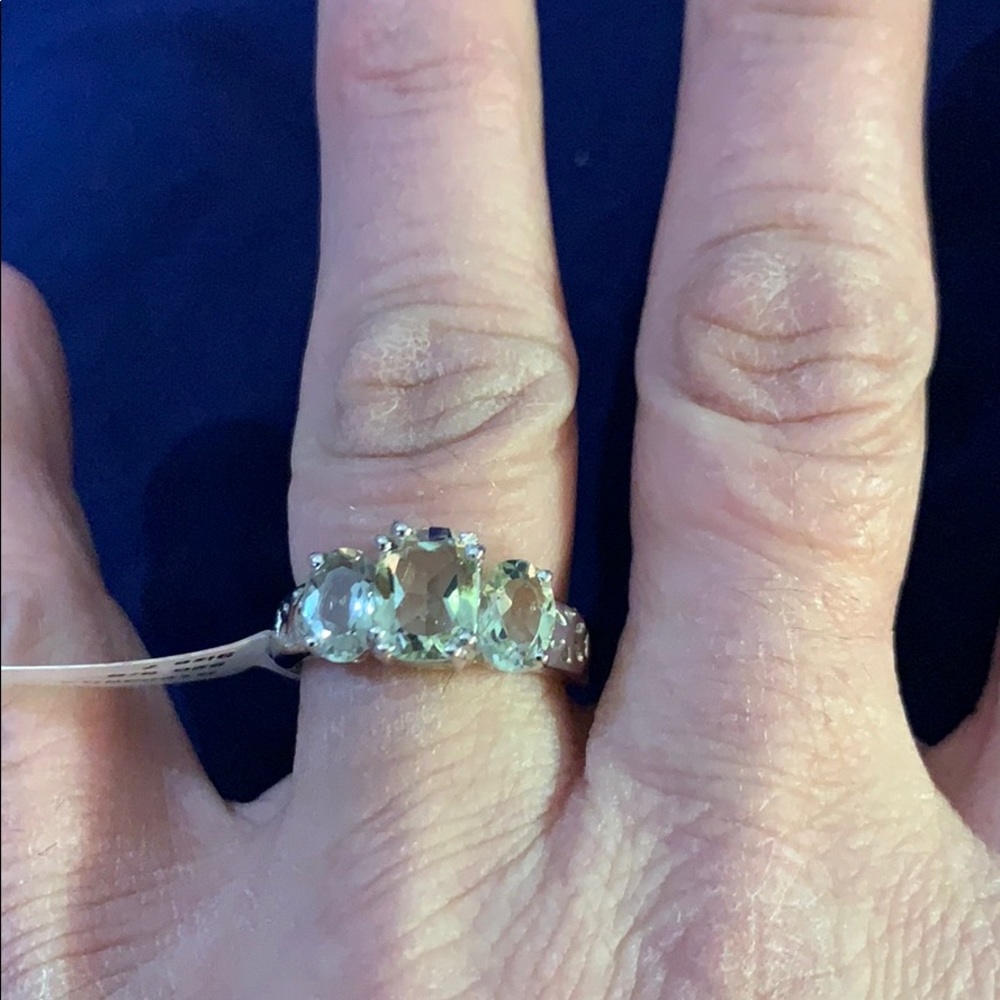 Prasiolite Ring
